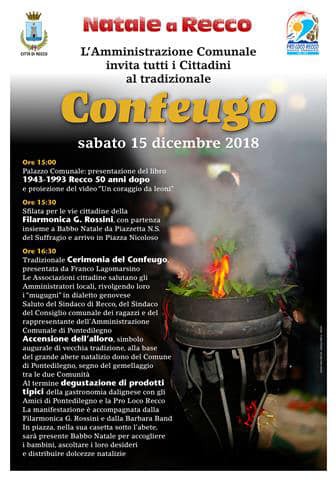 Recco, domani il Confuego assieme a Ponte di Legno