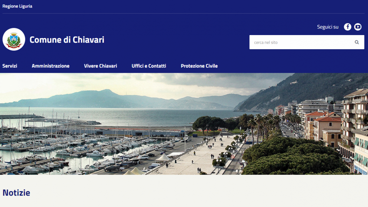 Chiavari, online il nuovo portale istituzionale del Comune