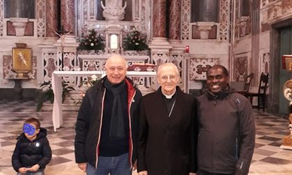 La comunità favalese a Sanremo incontra monsignor Careggio sulle note della messa in genovese