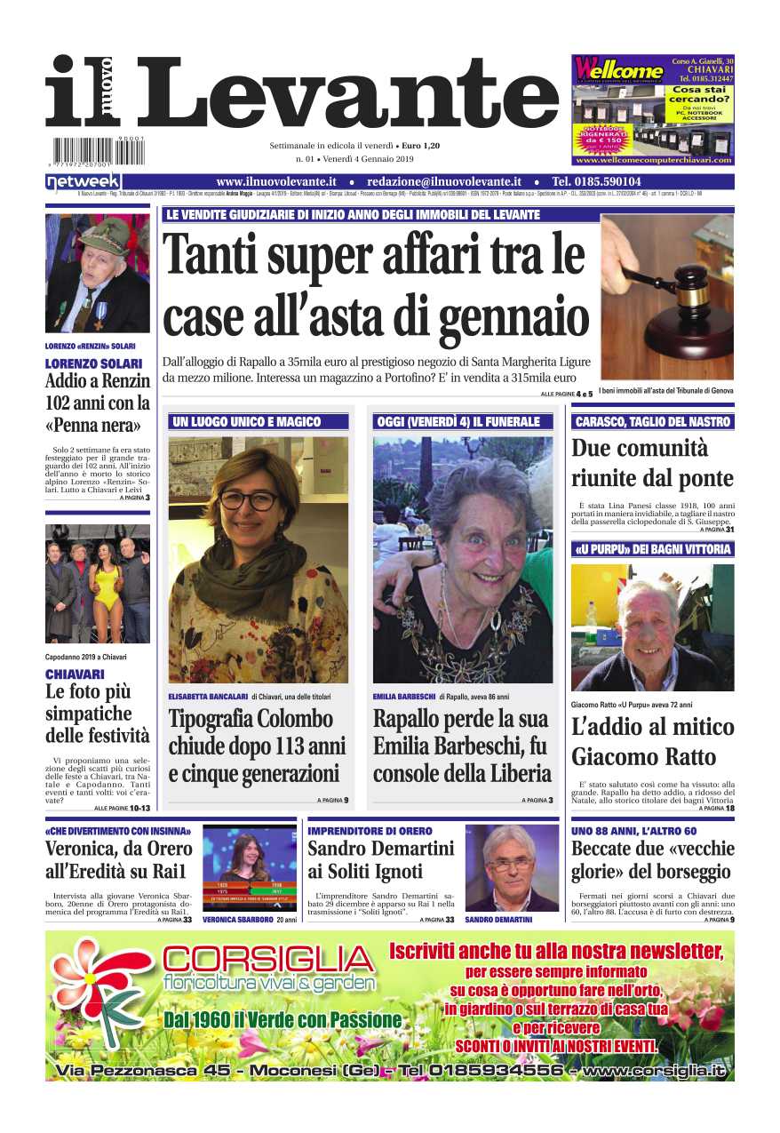 Inchieste, approfondimenti e interviste su Il Nuovo Levante da oggi in edicola