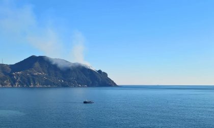 Incendio sul Monte di Portofino