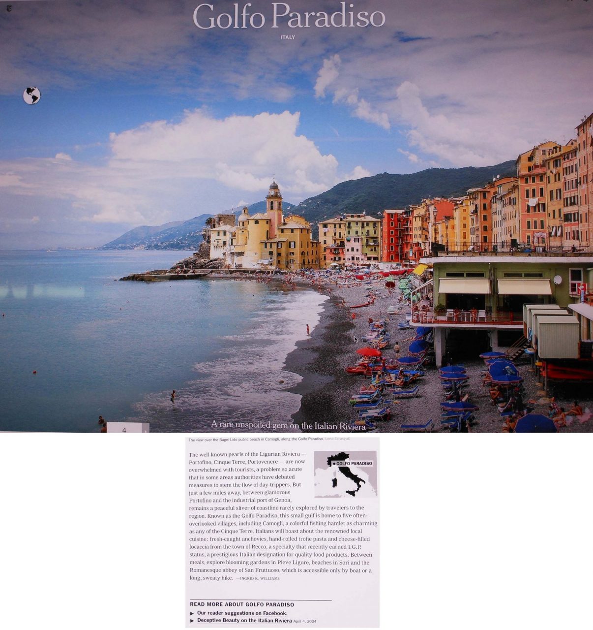 Il Consorzio della Focaccia di Recco ringrazia il New York Times