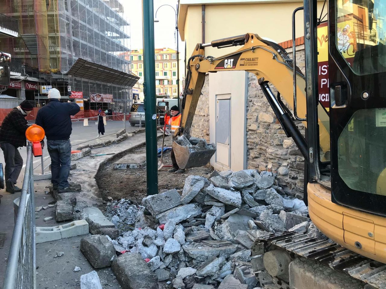 Nuovi marciapiedi a Chiavari