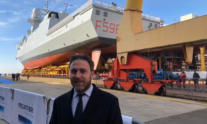 Varata a Riva la fregata Schergat, presente il presidente del consiglio regionale