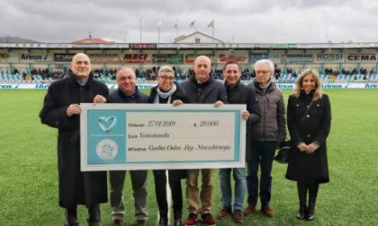 L'Entella devolve 28mila euro al Gaslini