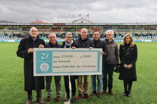 L’Entella devolve 28mila euro al Gaslini