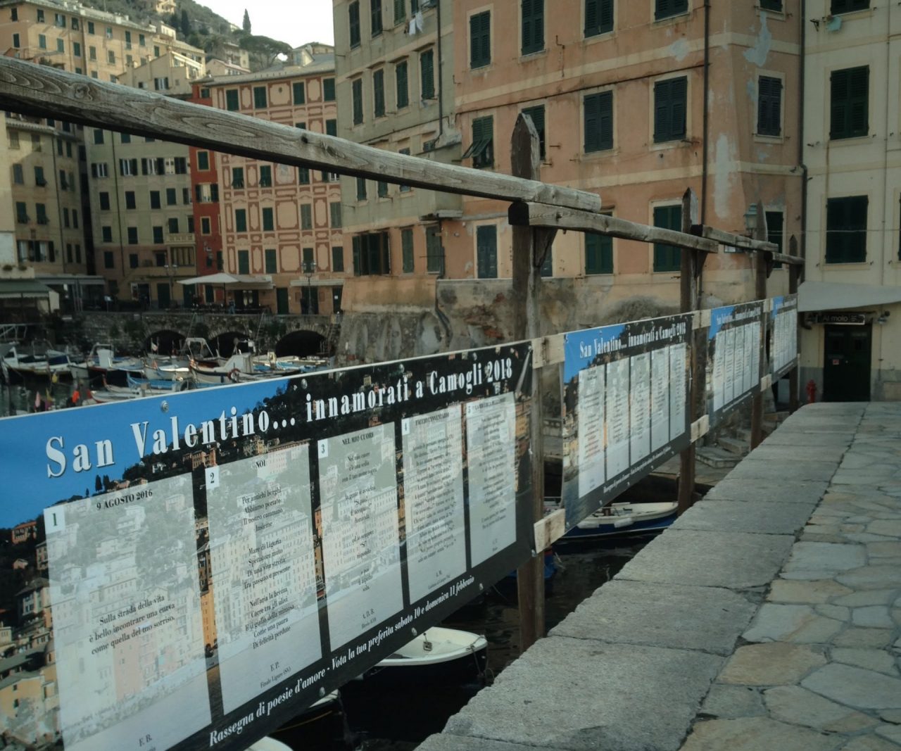 Domenica 13 gennaio scade il bando Rassegna Poesie D’Amore San Valentino… Innamorati a Camogli