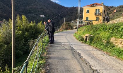 Riqualificazione della strada per Maxena, Campodonico e Sanguineto, sopralluogo di Di Capua