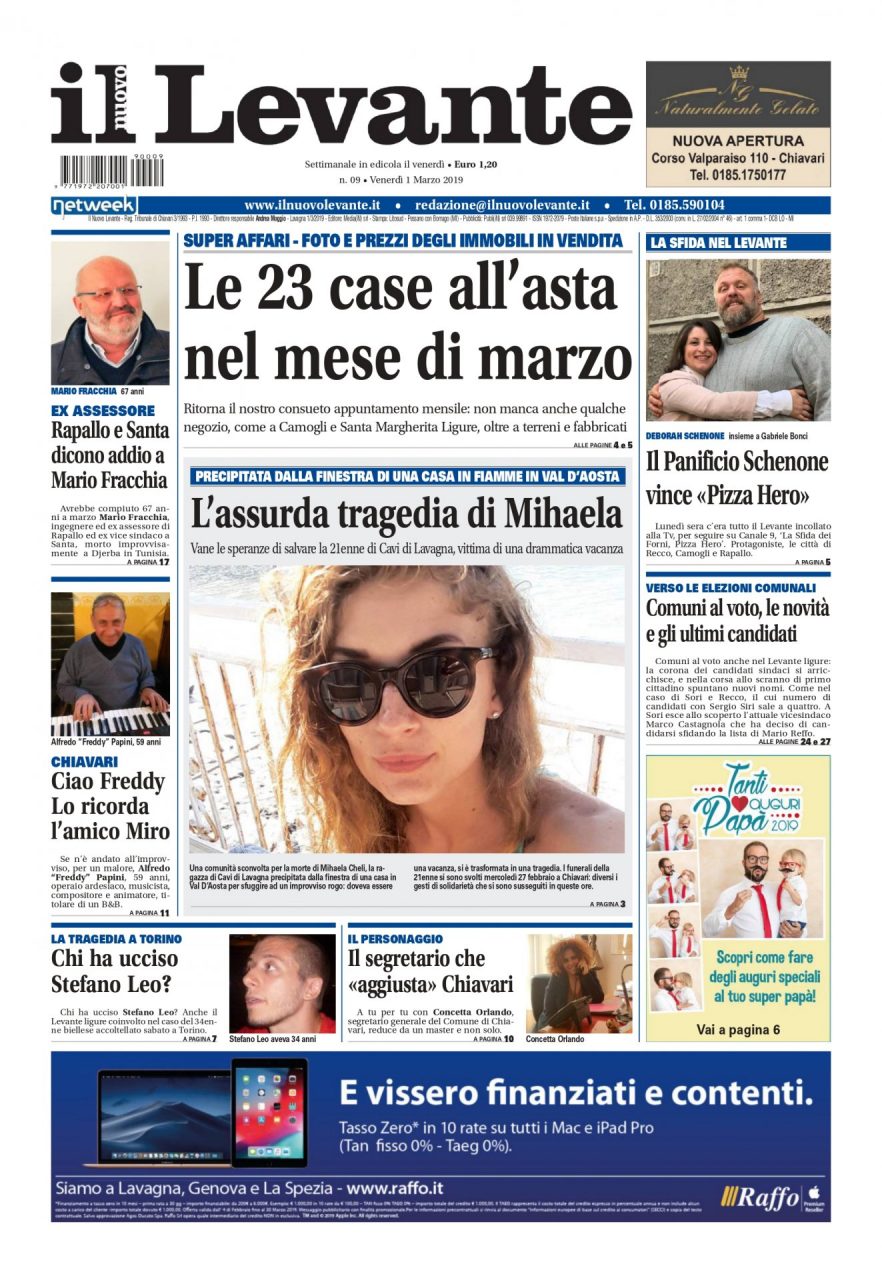 Inchieste, approfondimenti e interviste su Il Nuovo Levante da oggi in edicola