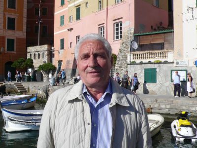 Lavori al molo di Camogli