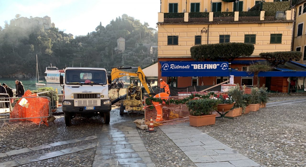 Uno Mattina in visita a Portofino