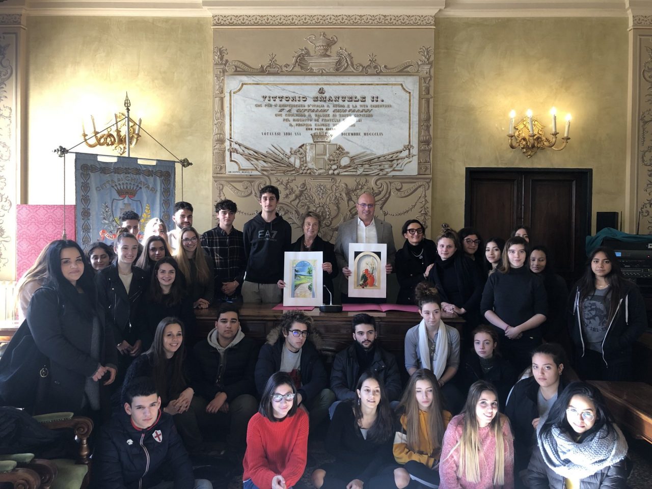 Studenti del Luzzati a Palazzo Bianco, Di Capua: «Sogno un campus per loro in Colmata»