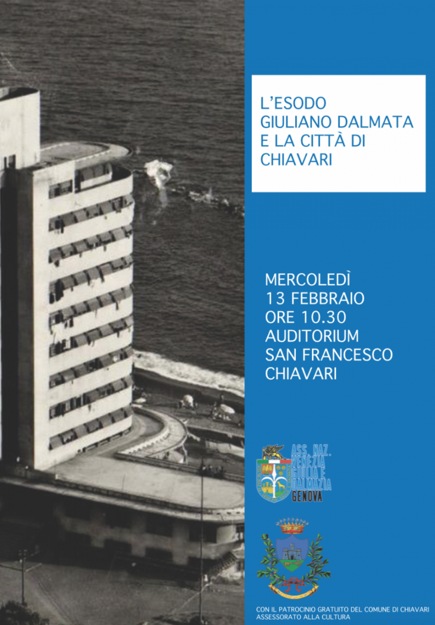 L’Esodo giuliano-dalmata e la città di Chiavari