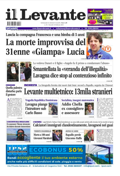 Inchieste, approfondimenti e interviste  su Il Nuovo Levante da oggi in edicola