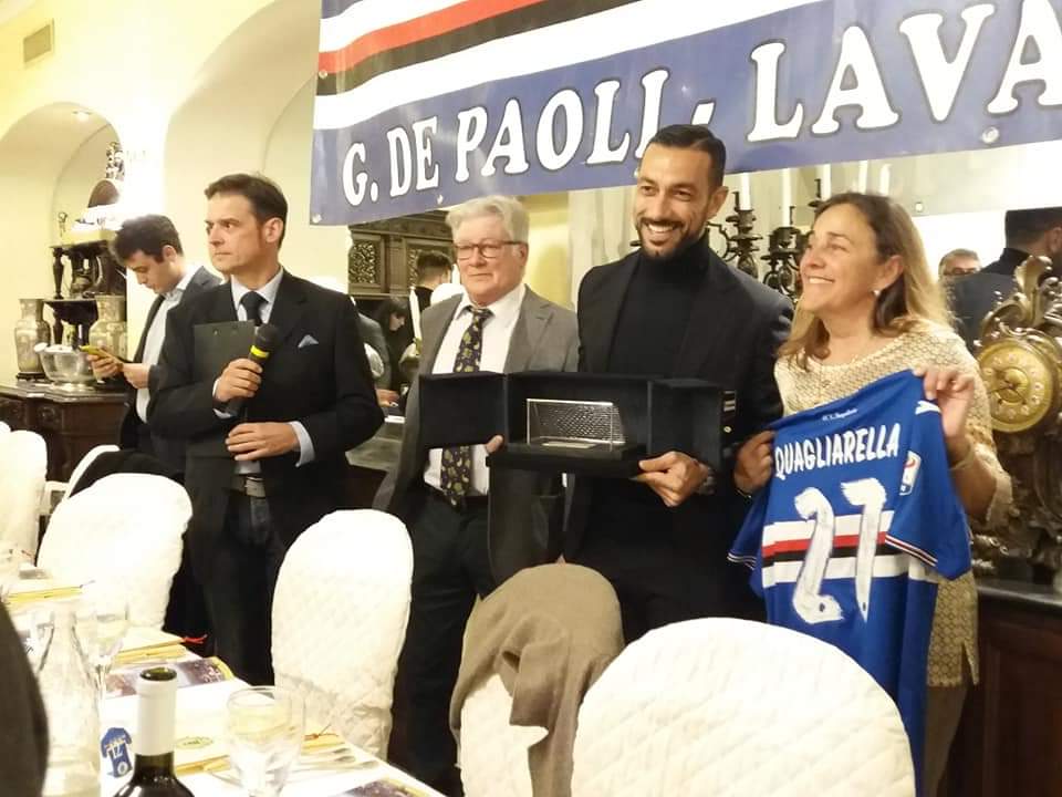 Rete d’argento, premiato a Sestri Fabio Quagliarella