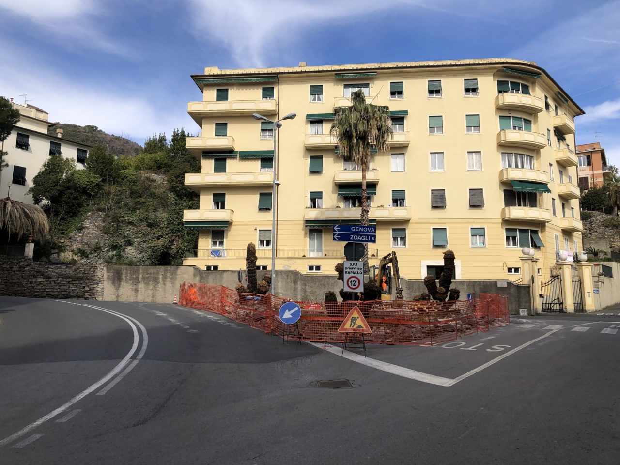 Iniziati i lavori per la rotatoria in via Prandina a Chiavari