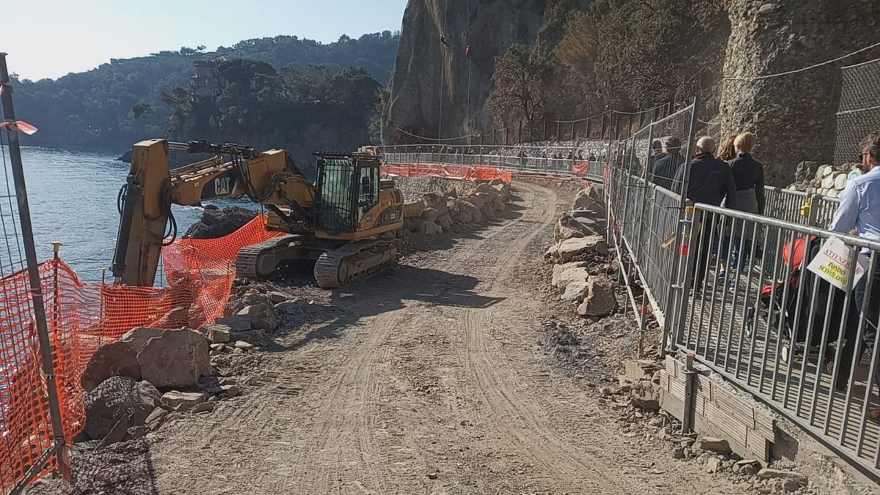Portofino, ad aprile l’inaugurazione della nuova strada 227