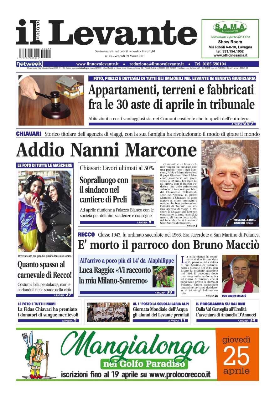Inchieste, approfondimenti e interviste su Il Nuovo Levante da oggi in edicola