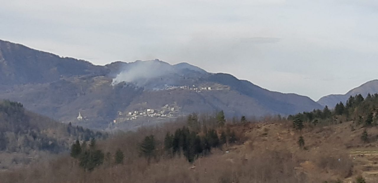Incendio a Vicosoprano