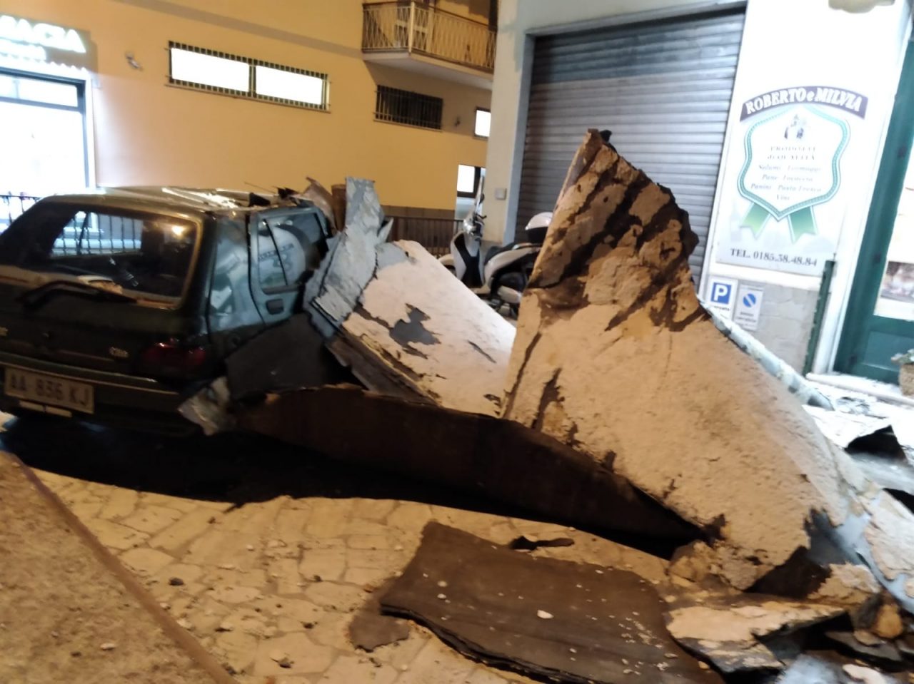 Vento forte e incendio a Carasco