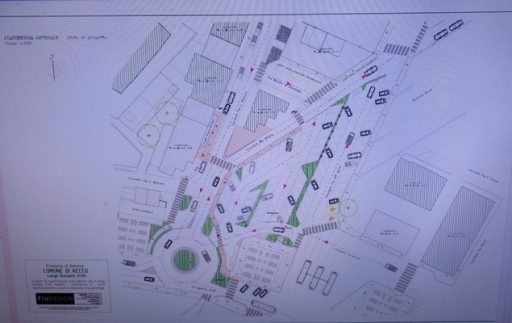 Lavori in corso per i marciapiedi di Recco