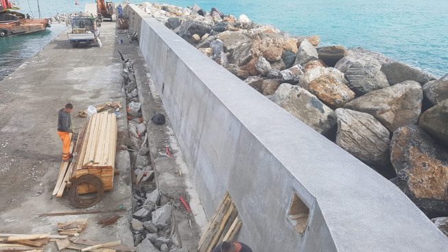 Diga di Santa Margherita, ricostruito il muro