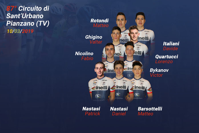 Il team Cinelli domenica all’87° Circuito di Sant’Urbano
