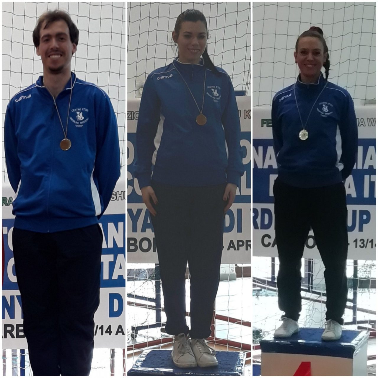Medaglia d’oro a Mangiante, Romano e Pomes nei Campionati in Sardegna