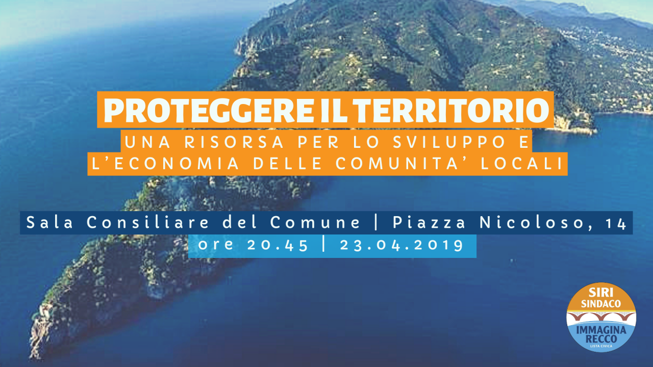 Immagina Recco: il 23 aprile “Proteggere il territorio”