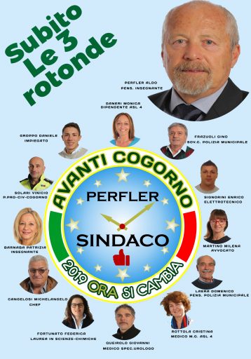 Avanti Cogorno, la lista di Aldo Perfler