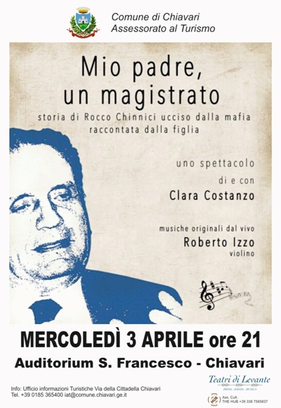 Mio padre, un Magistrato: la storia di Rocco Chinnici