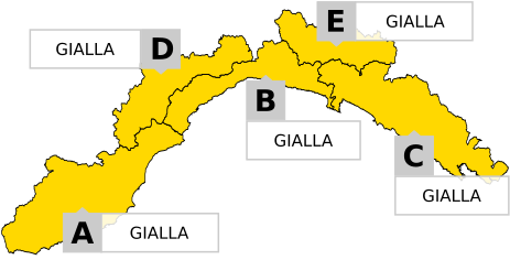 Scatta l’allerta gialla per temporali su tutta la Regione