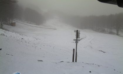 In Val d'Aveto nevicata in corso