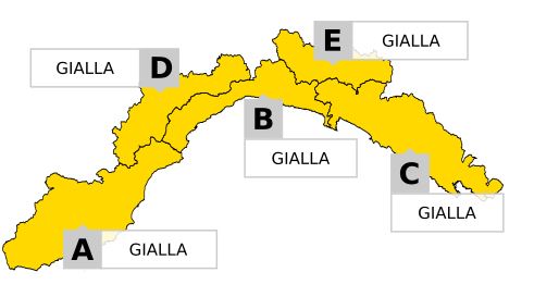 Allerta meteo gialla