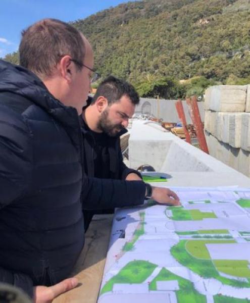 Viaggio nel cantiere di Preli con il sindaco