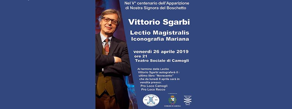 Vittorio Sgarbi al Teatro Sociale di Camogli