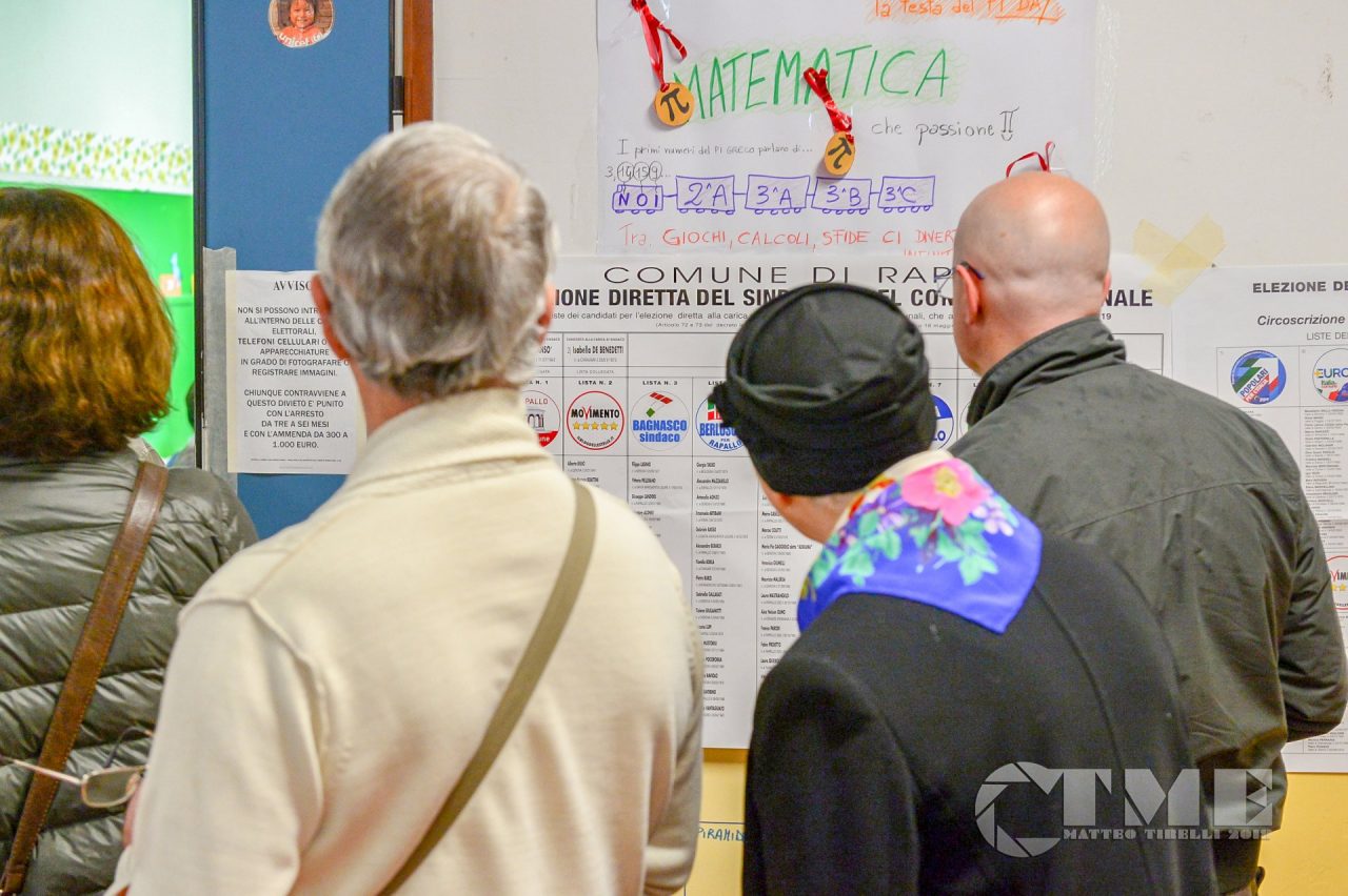 Rapallo, il voto dei candidati sindaco