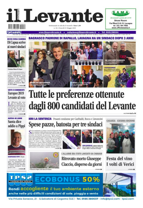 Inchieste, approfondimenti e interviste su Il Nuovo Levante da oggi in edicola