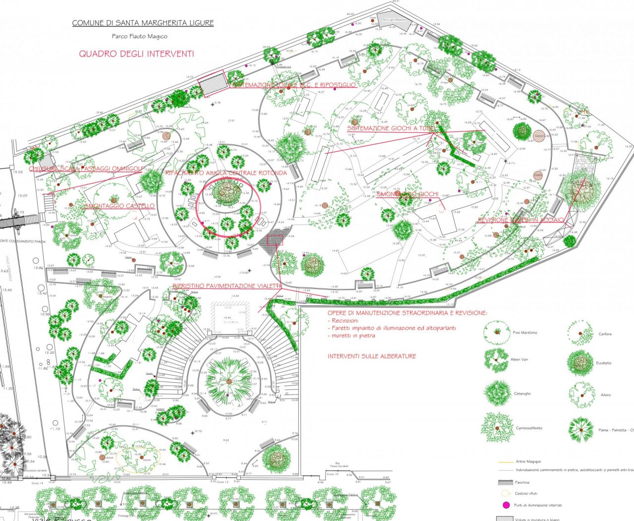 Santa Margherita Ligure, progetto per la riapertura totale del Parco del Flauto Magico