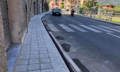 Chiavari, nuovi marciapiedi in via Parma