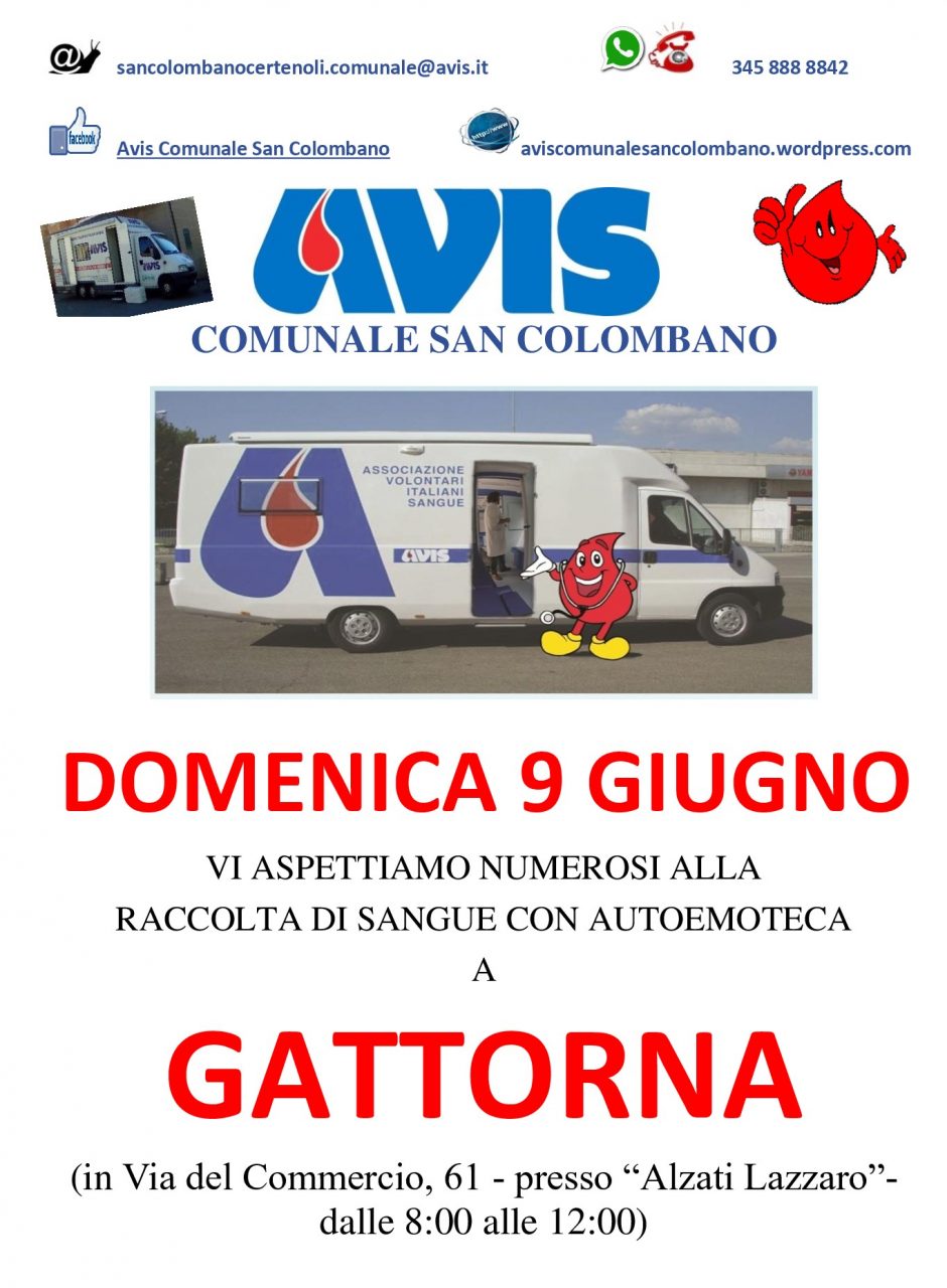 Raccolta di sangue a Gattorna
