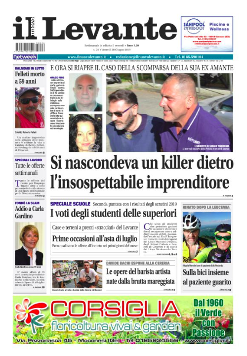 Inchieste, approfondimenti e interviste su Il Nuovo Levante da oggi in edicola