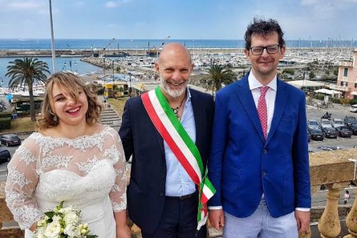 Lavagna: primo matrimonio celebrato dal neo sindaco Mangiante