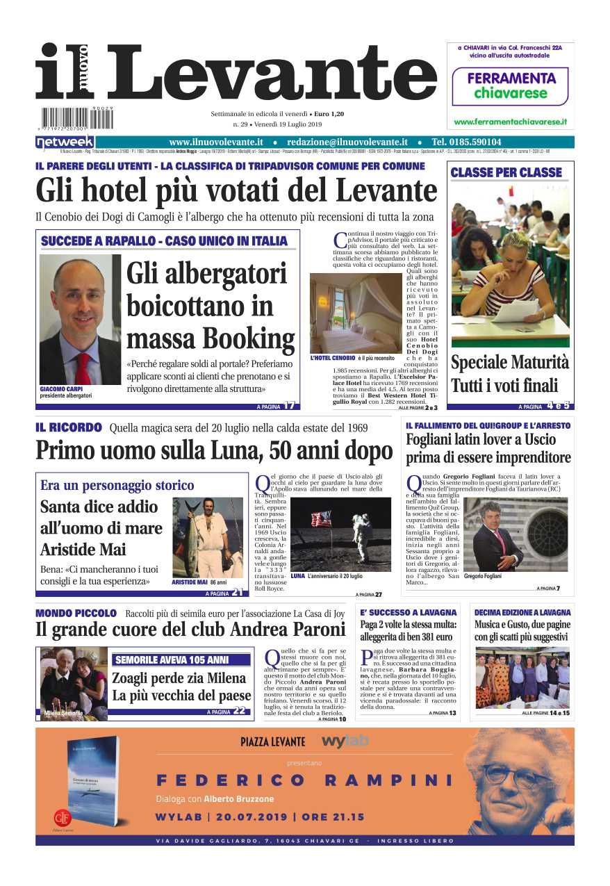 Inchieste, approfondimenti e interviste su Il Nuovo Levante da oggi in edicola