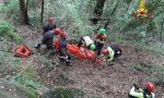 Soccorso escursionista caduto in una scarpata sul sentiero tra Montallegro e Rapallo