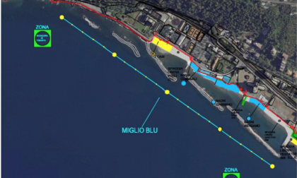 Inaugurazione del Miglio Blu a Chiavari