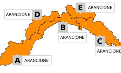 Allerta meteo, sarà arancione su tutta la Liguria