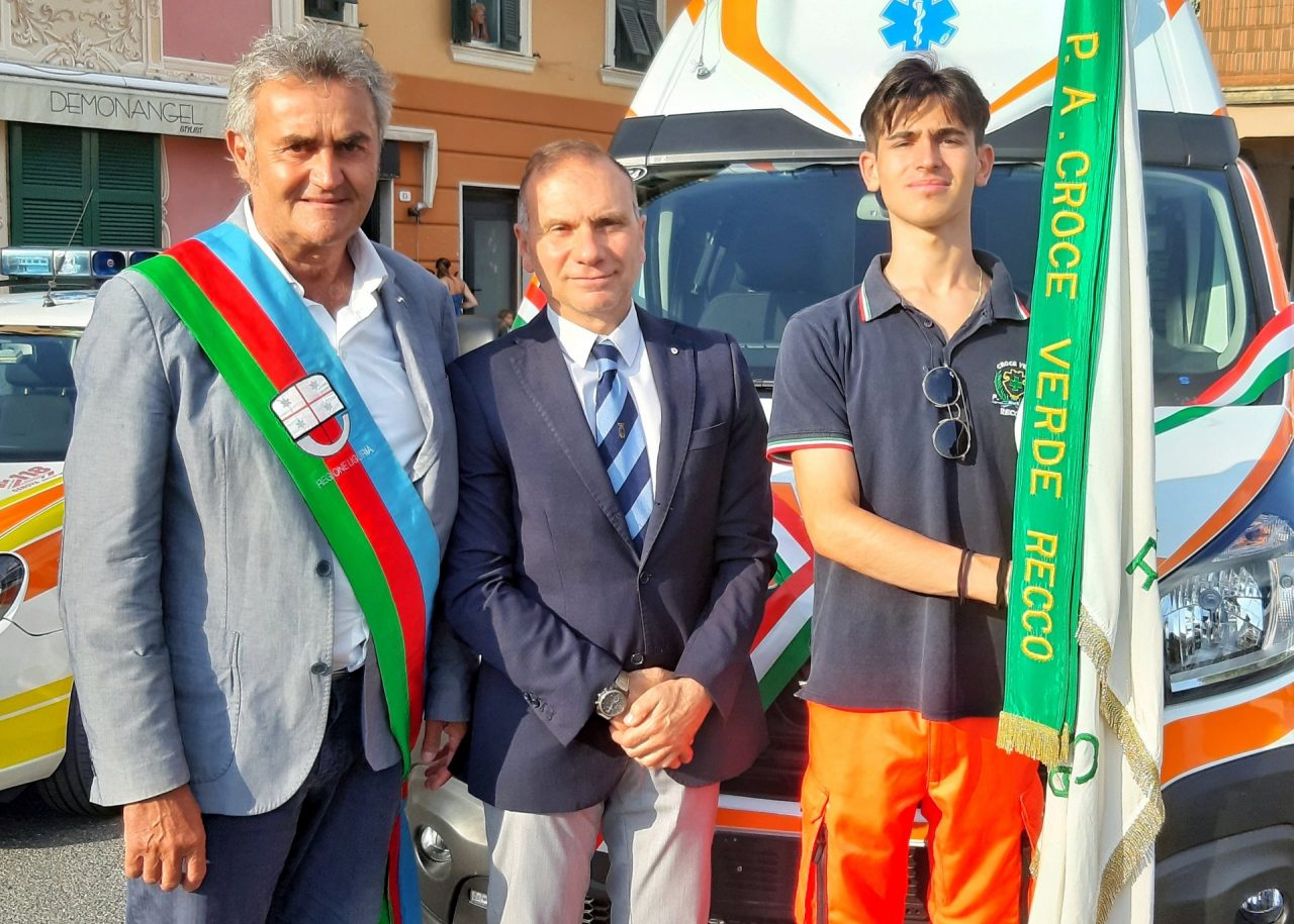 Recco, inaugurata la nuova ambulanza della Croce Verde