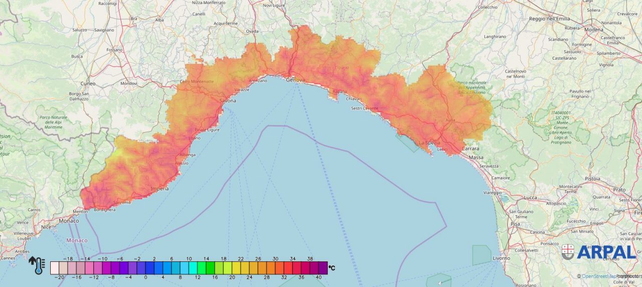 Caldo e afa, Arpal conferma l’avviso meteo