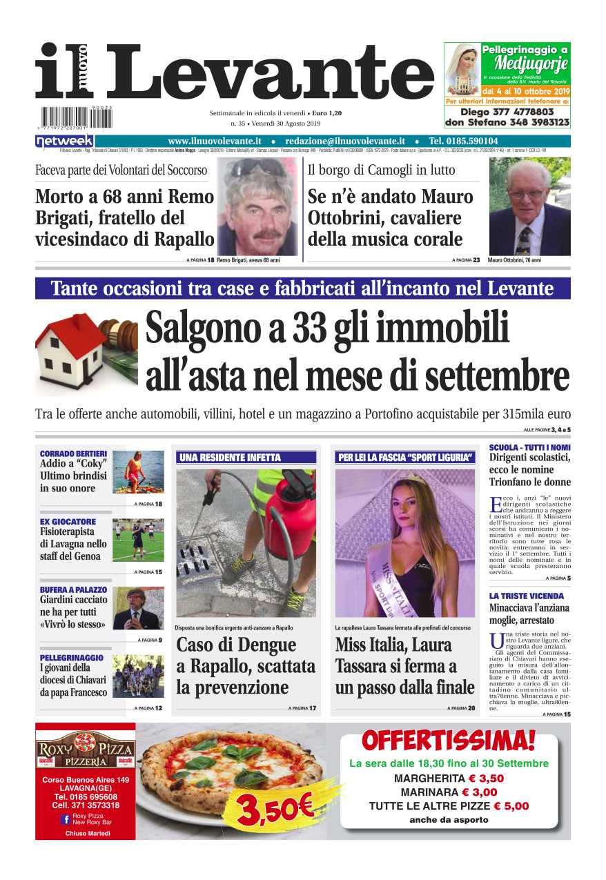 Inchieste, approfondimenti e interviste su Il Nuovo Levante da oggi in edicola